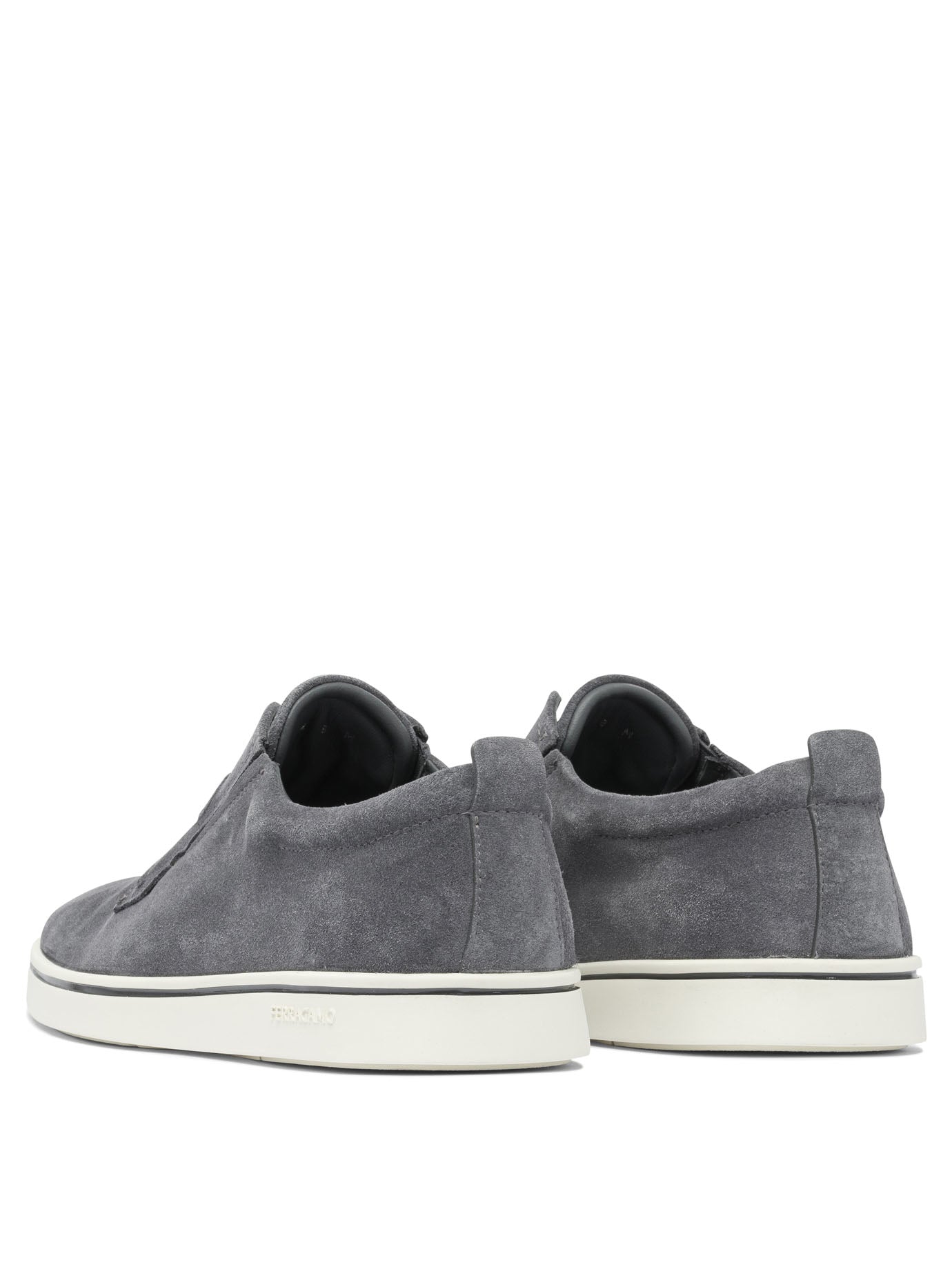 Ferragamo Suede slip-ons - Grey