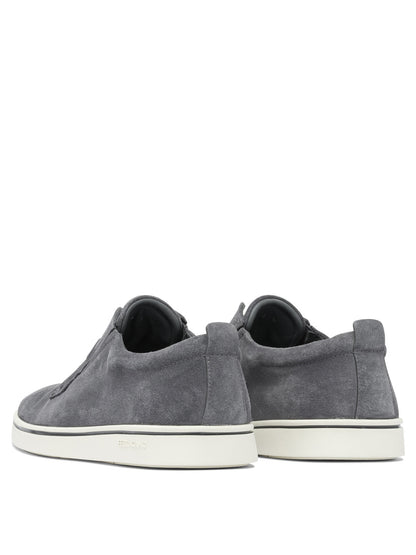 Ferragamo Suede slip-ons - Grey