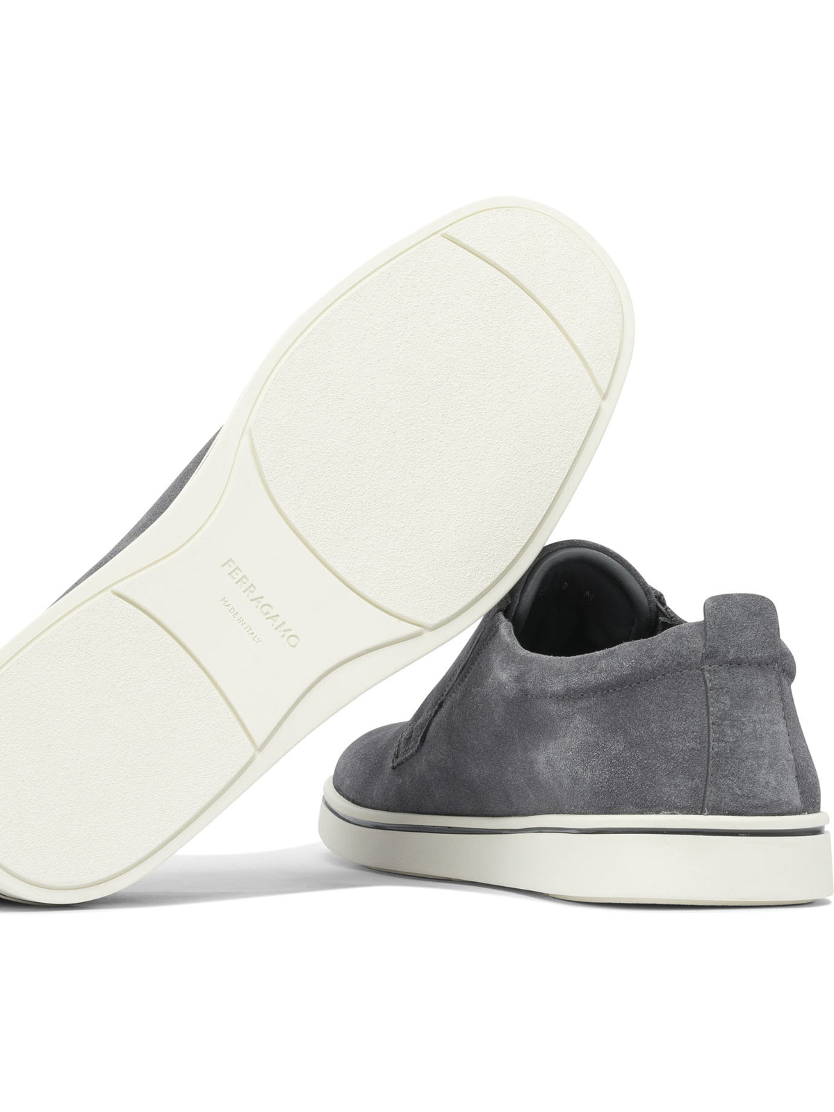 Ferragamo Suede slip-ons - Grey