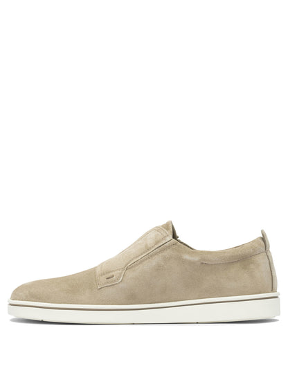 Ferragamo Suede slip-ons - Beige