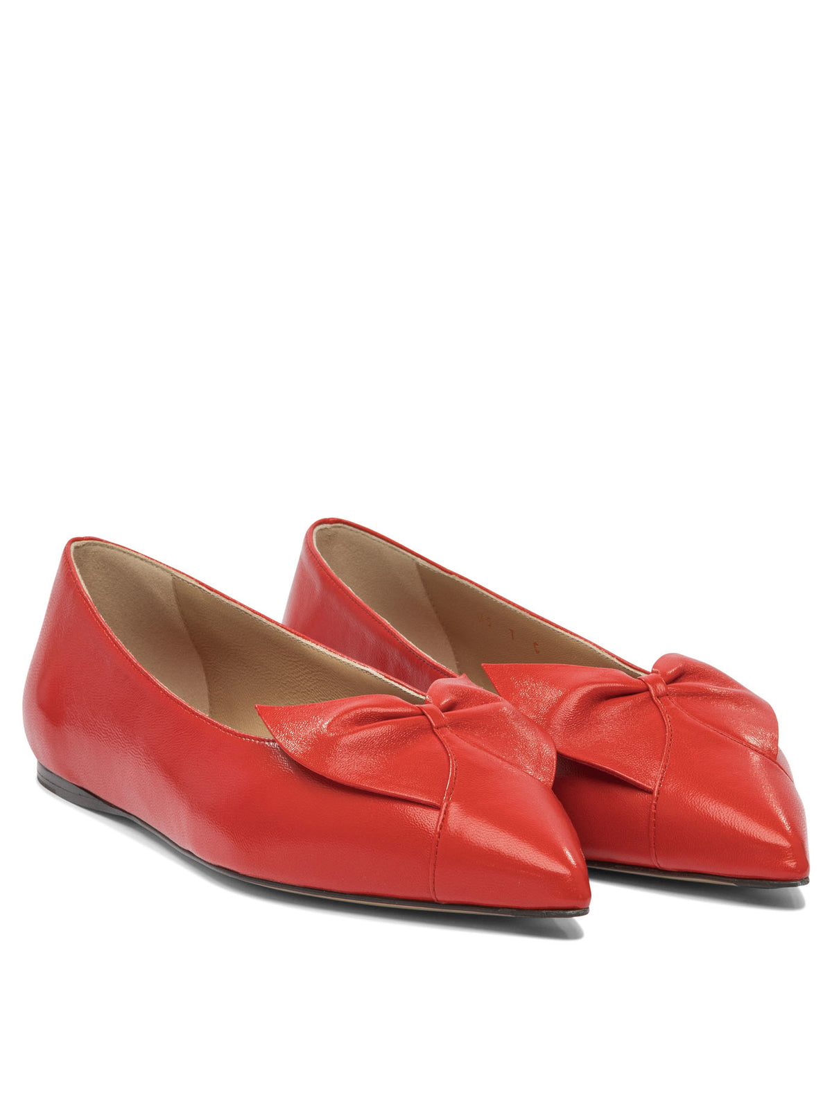 Ferragamo Ballet flats with bow "Soft" - Red
