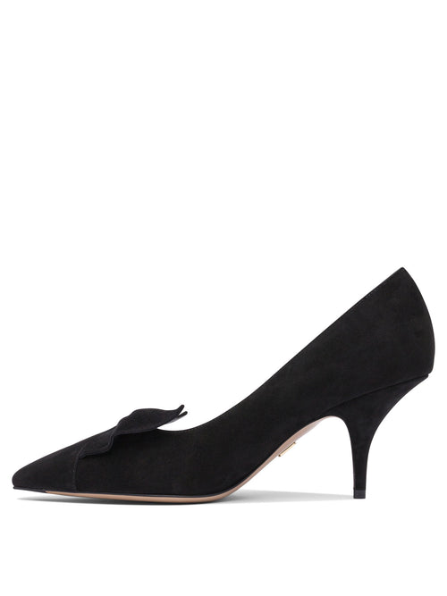 Ferragamo Décolleté with bow "Soft 70mm" - Black