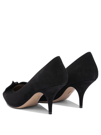 Ferragamo Décolleté with bow "Soft 70mm" - Black