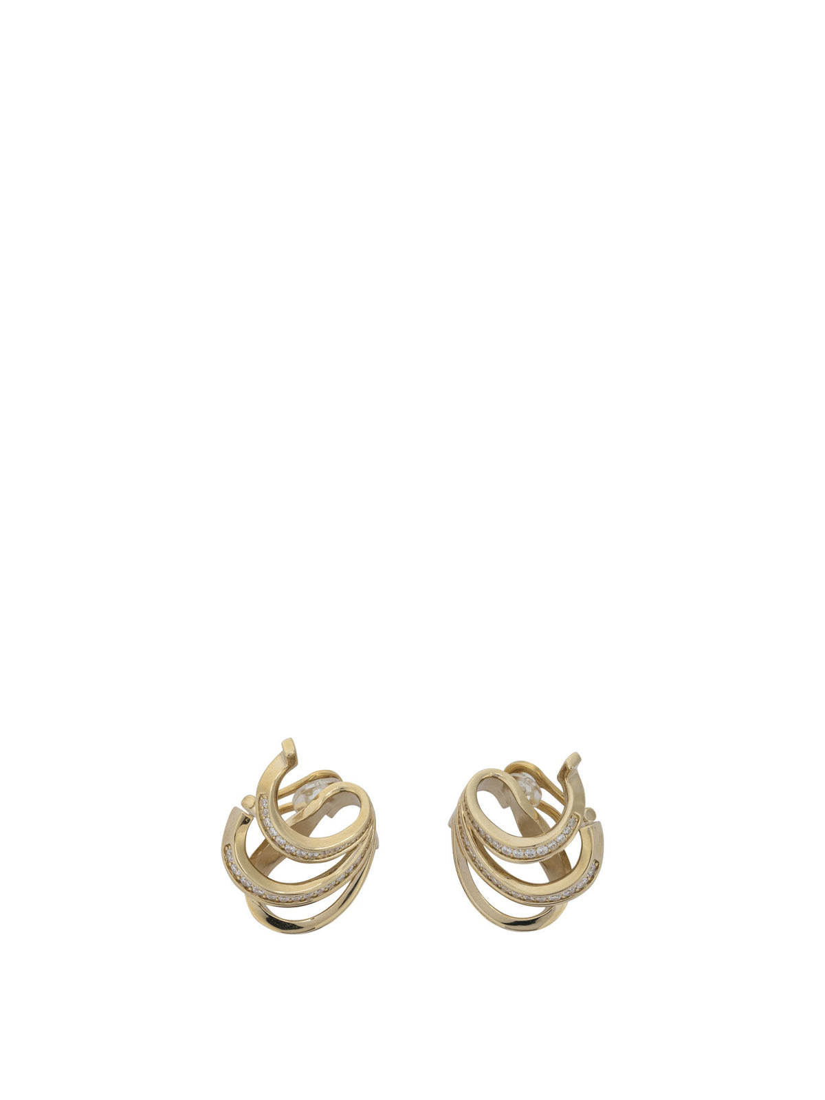 Ferragamo "Triplo Gancini" Earrings - Gold