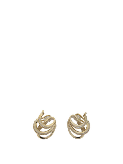 Ferragamo "Triplo Gancini" Earrings - Gold