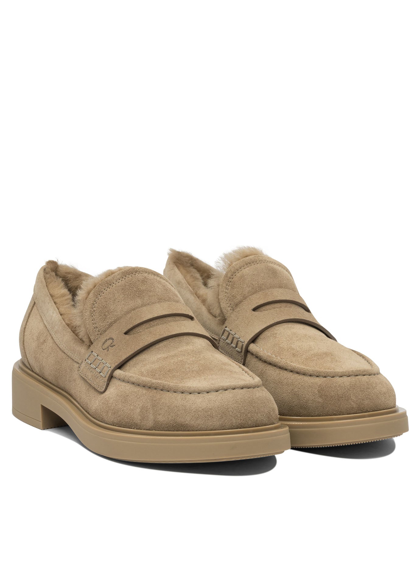 Gianvito Rossi "Harris" 20 mm loafers - Beige