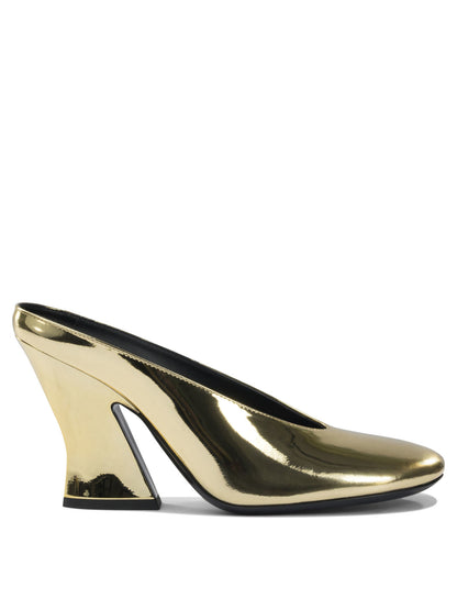 Givenchy "Sculpted" 95 mm heeled mule - Gold