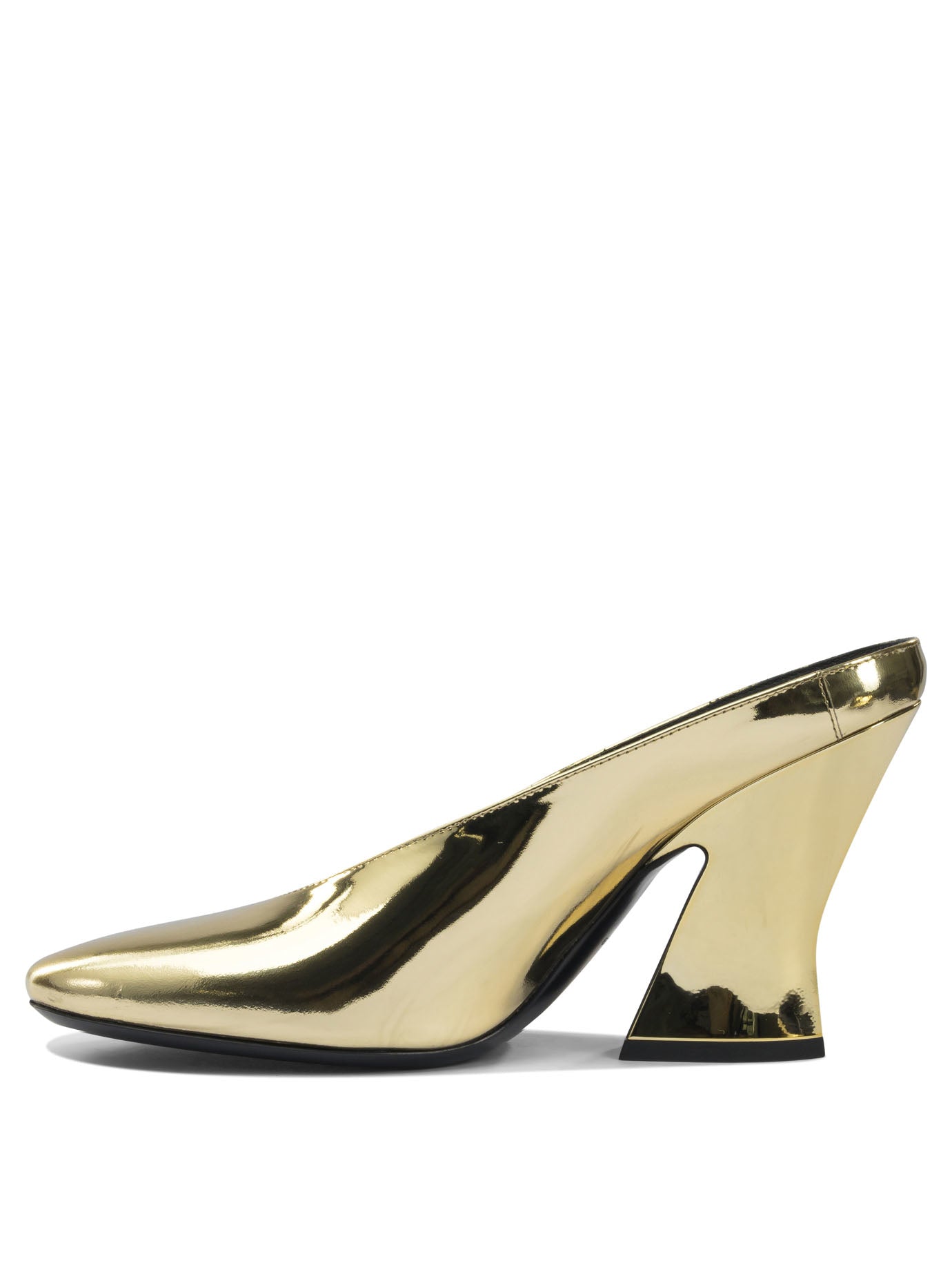 Givenchy "Sculpted" 95 mm heeled mule - Gold