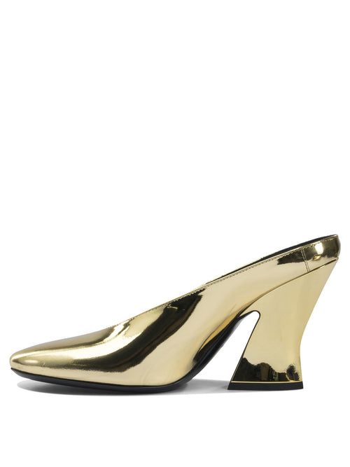 Givenchy "Sculpted" 95 mm heeled mule - Gold