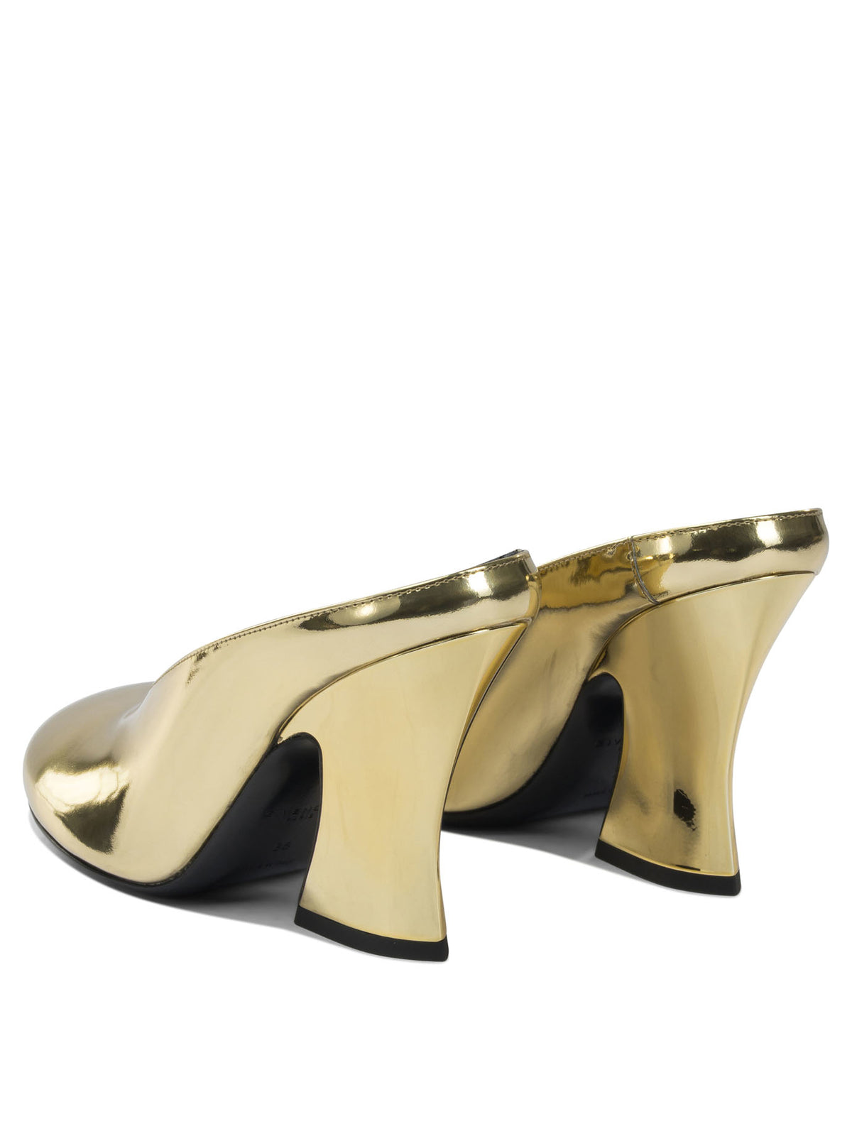 Givenchy "Sculpted" 95 mm heeled mule - Gold
