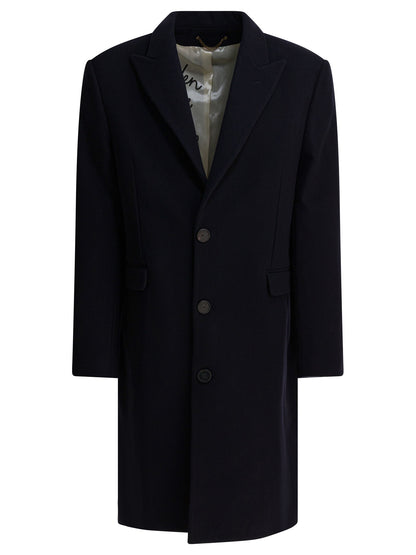 Golden Goose Single-breasted wool coat - Blue