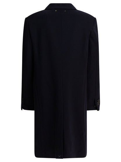 Golden Goose Single-breasted wool coat - Blue