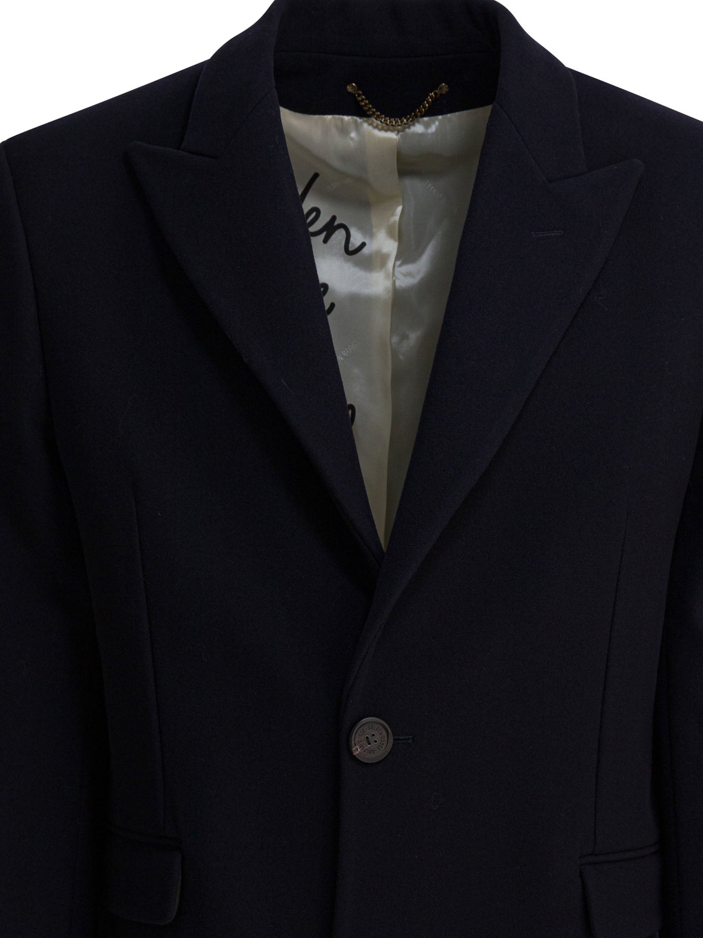Golden Goose Single-breasted wool coat - Blue
