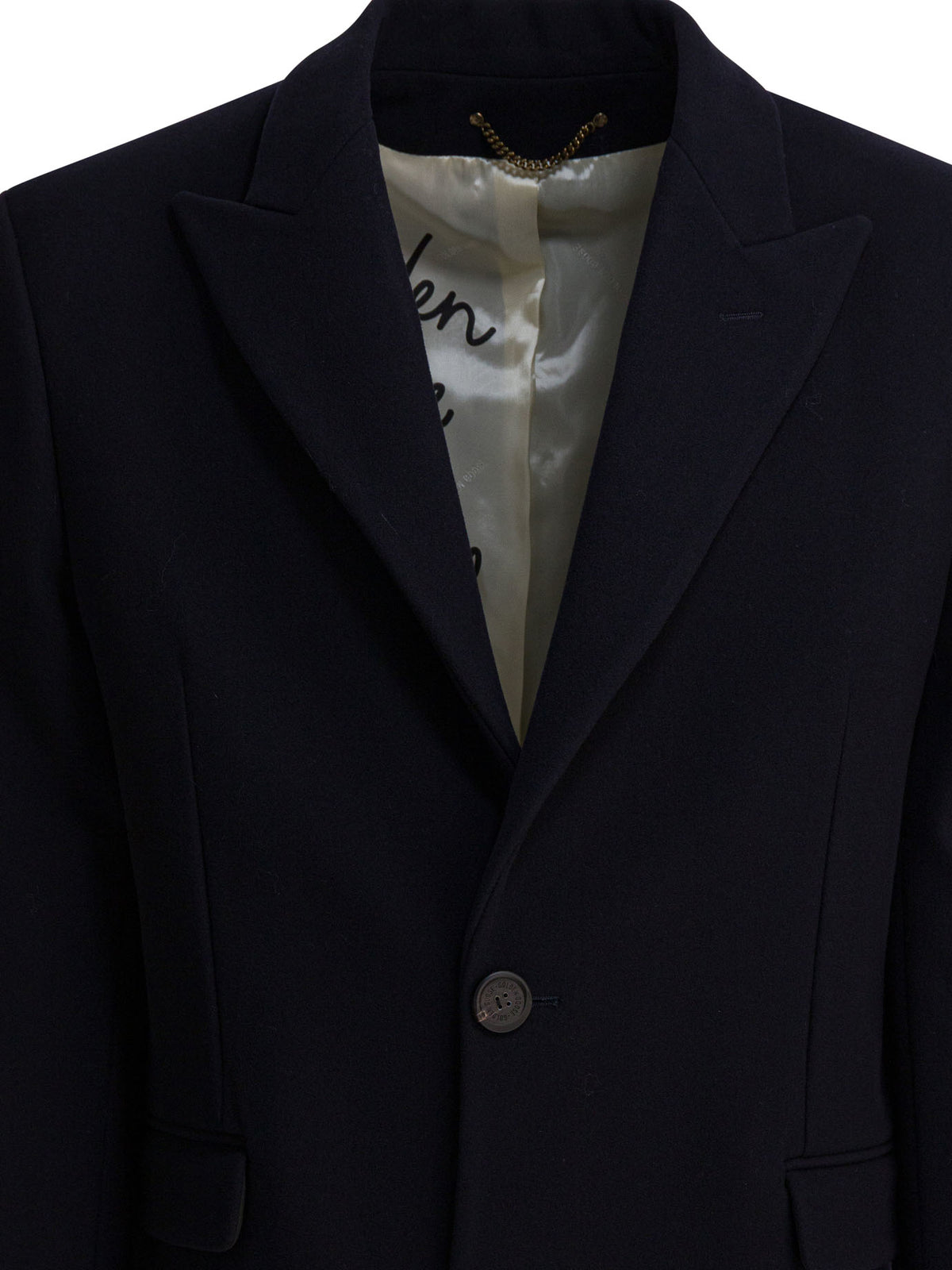 Golden Goose Single-breasted wool coat - Blue