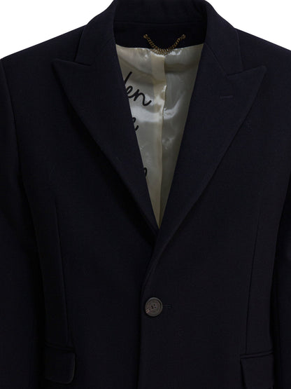 Golden Goose Single-breasted wool coat - Blue