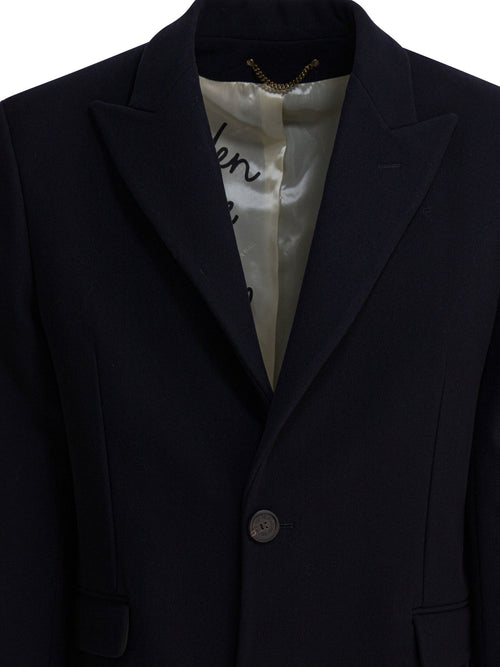 Golden Goose Single-breasted wool coat - Blue