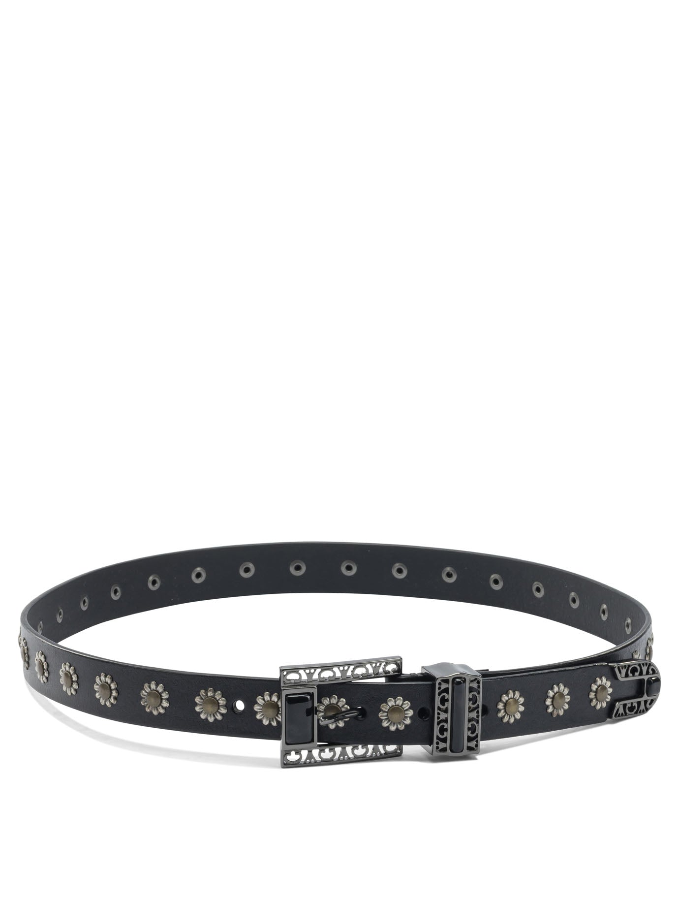 Golden Goose Belt with embroidery - Black