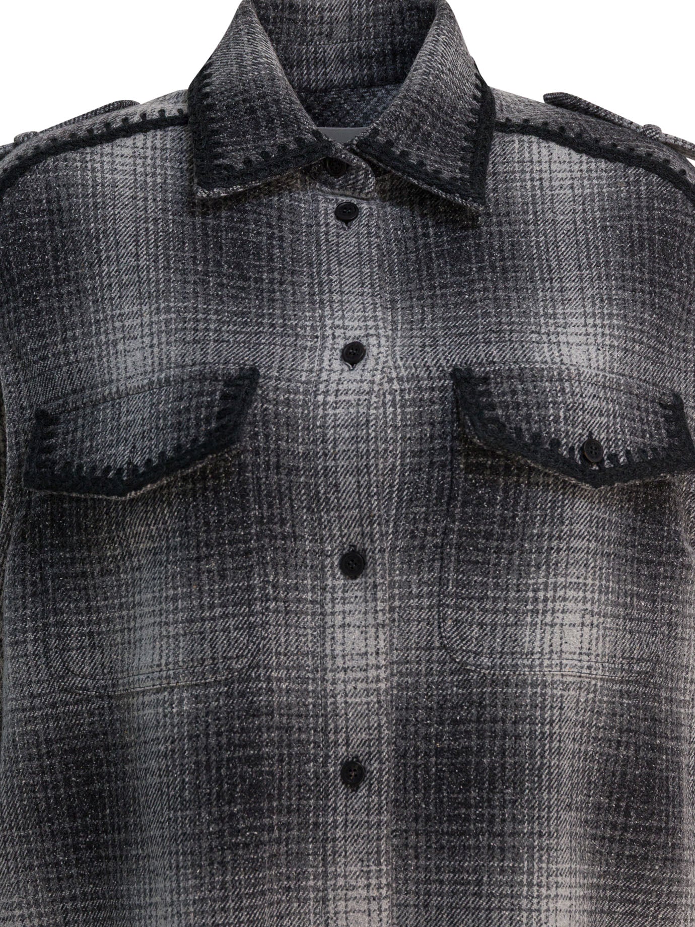 Golden Goose Wool-blend chemisier dress - Grey