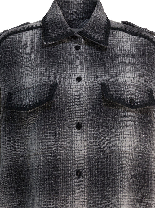 Golden Goose Wool-blend chemisier dress - Grey