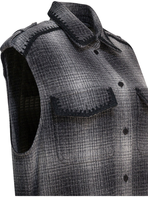 Golden Goose Wool-blend chemisier dress - Grey