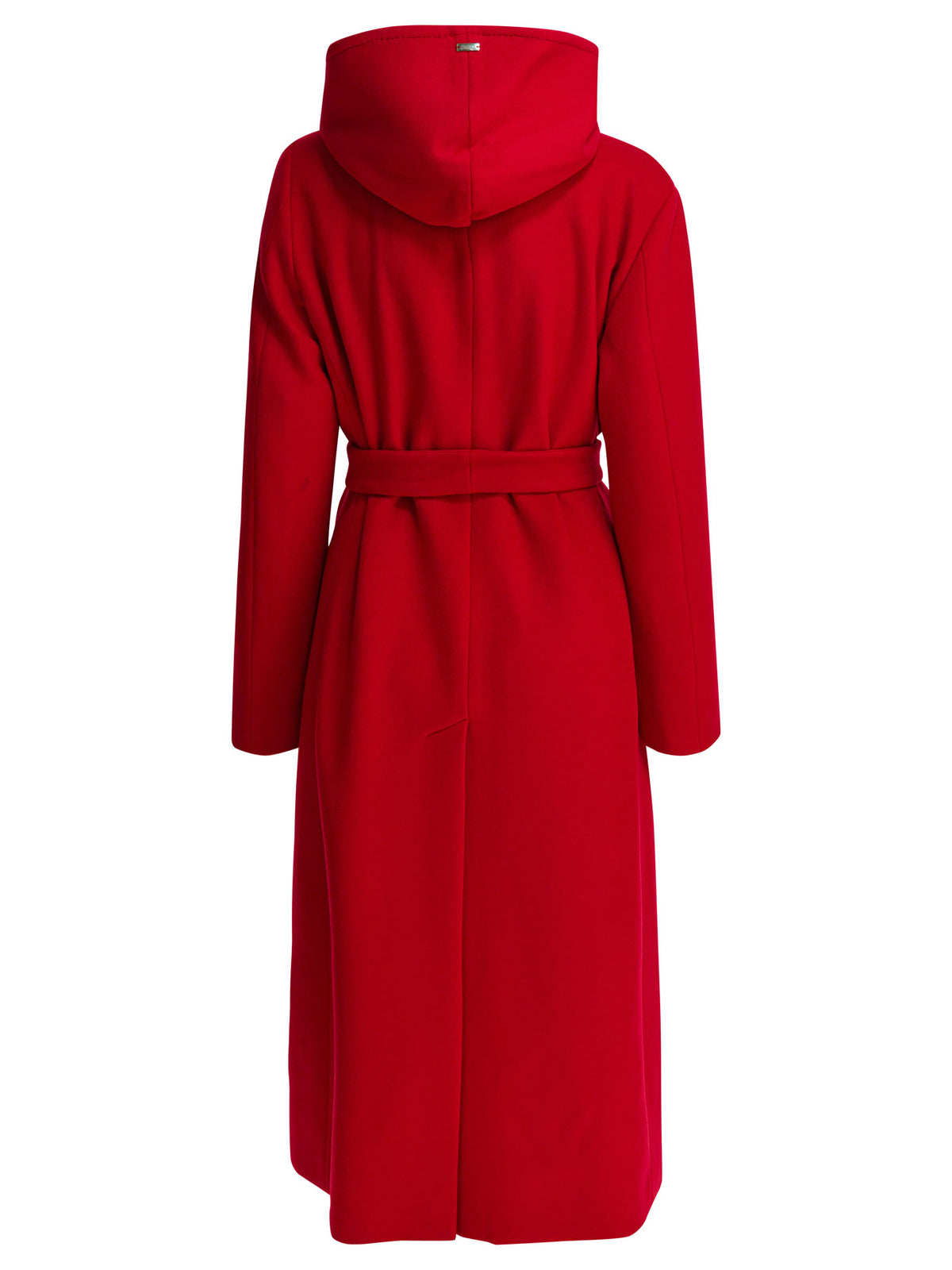Herno Virgin wool long coat - Red