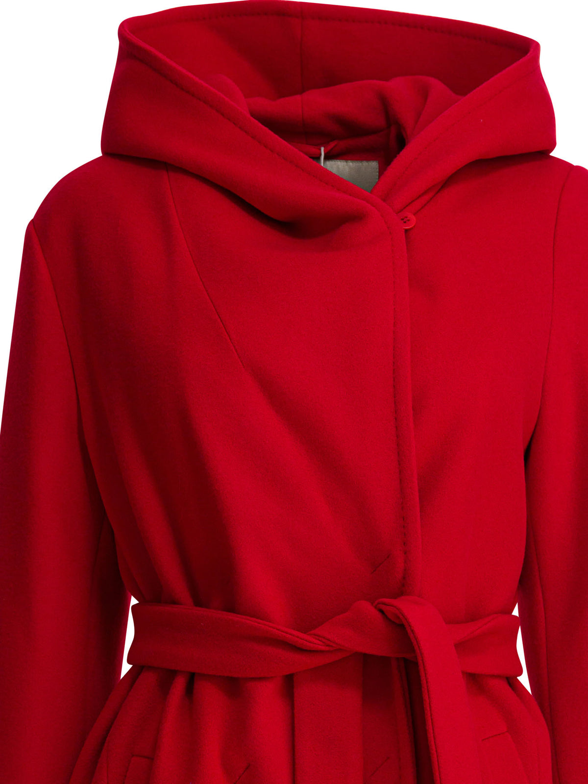 Herno Virgin wool long coat - Red