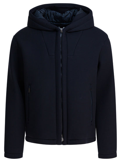 Herno Short scuba coat - Blue