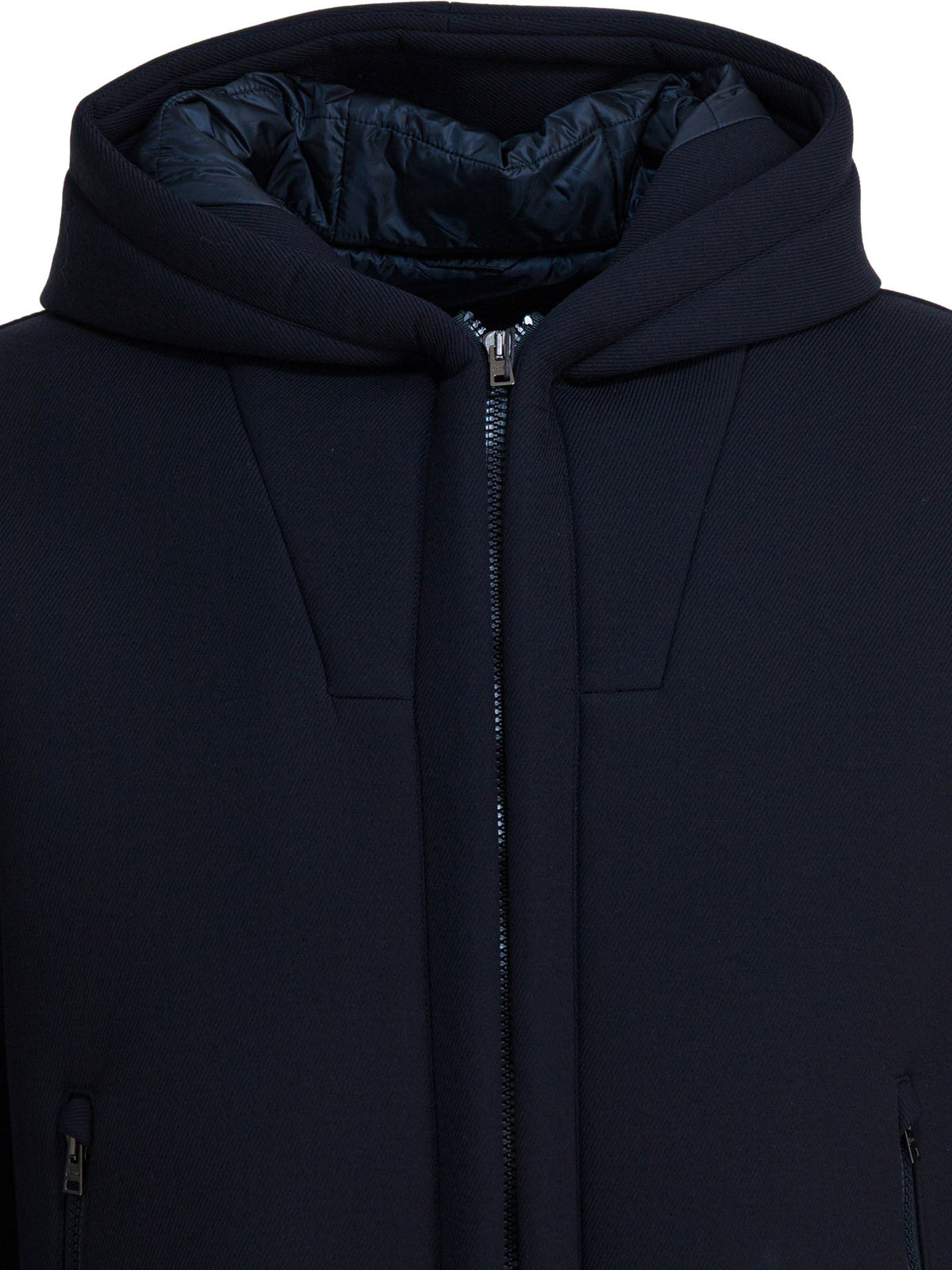 Herno Short scuba coat - Blue
