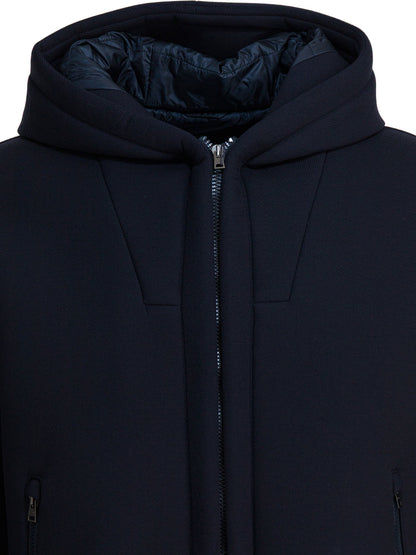 Herno Short scuba coat - Blue