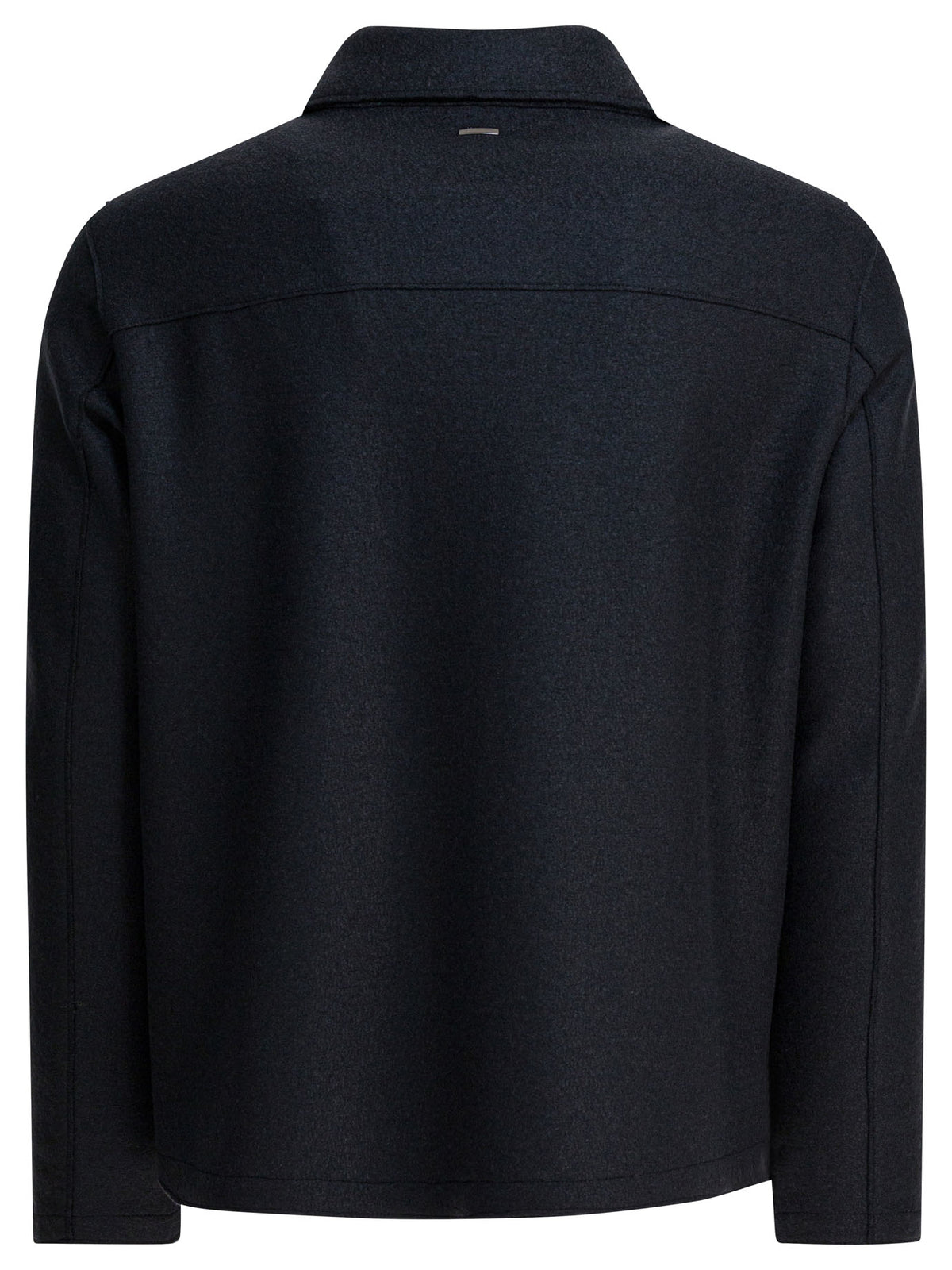 Herno Virgin wool overshirt jacket - Blue