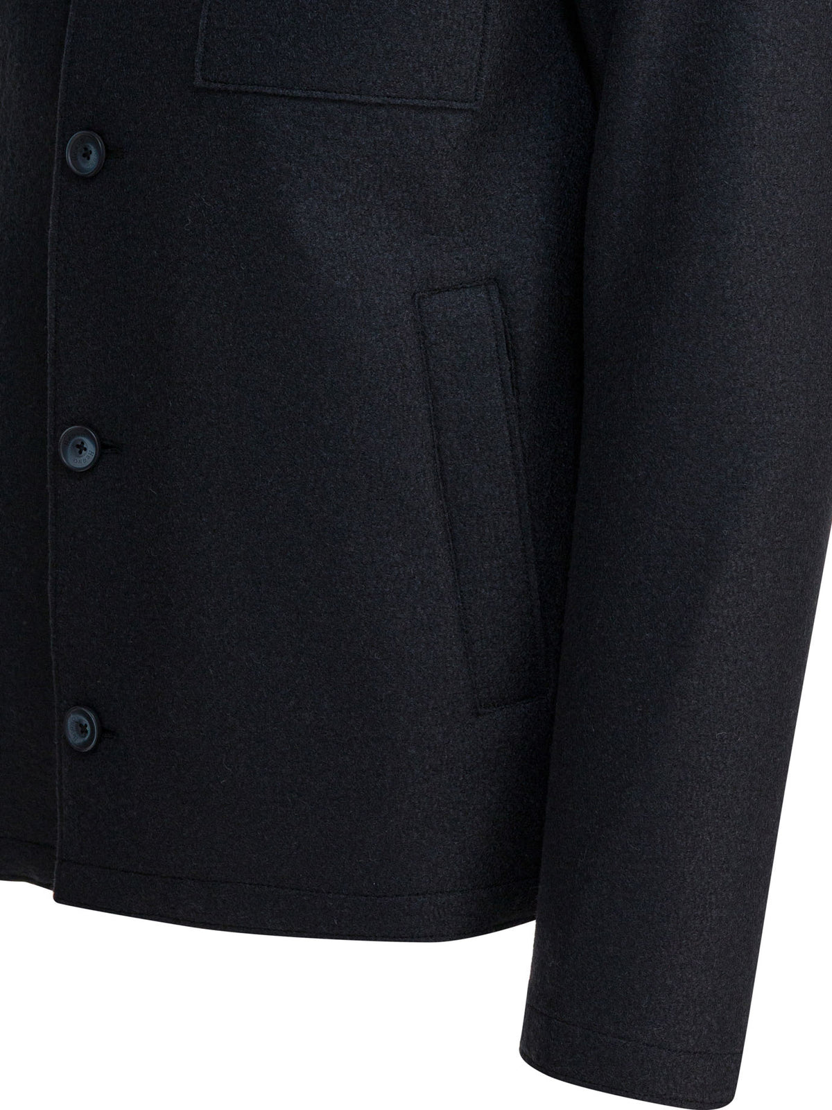 Herno Virgin wool overshirt jacket - Blue