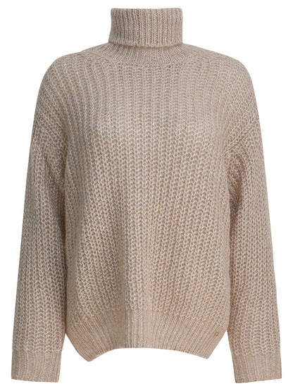 Herno Wool and alpaca turtleneck sweater - Beige