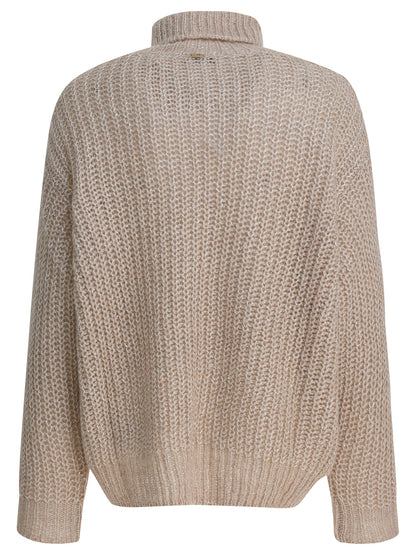 Herno Wool and alpaca turtleneck sweater - Beige