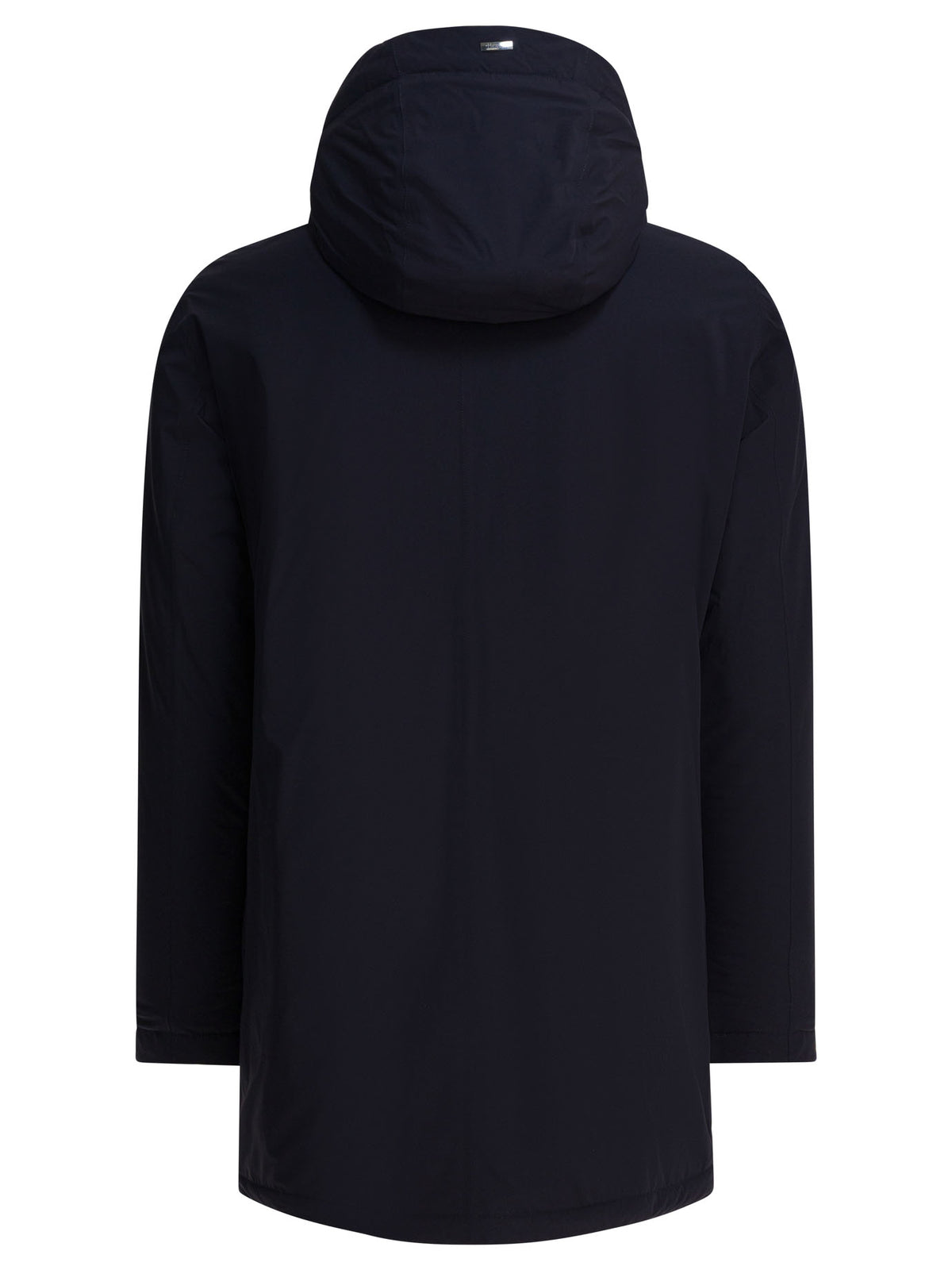 Herno "Resort" long nylon down jacket - Blue