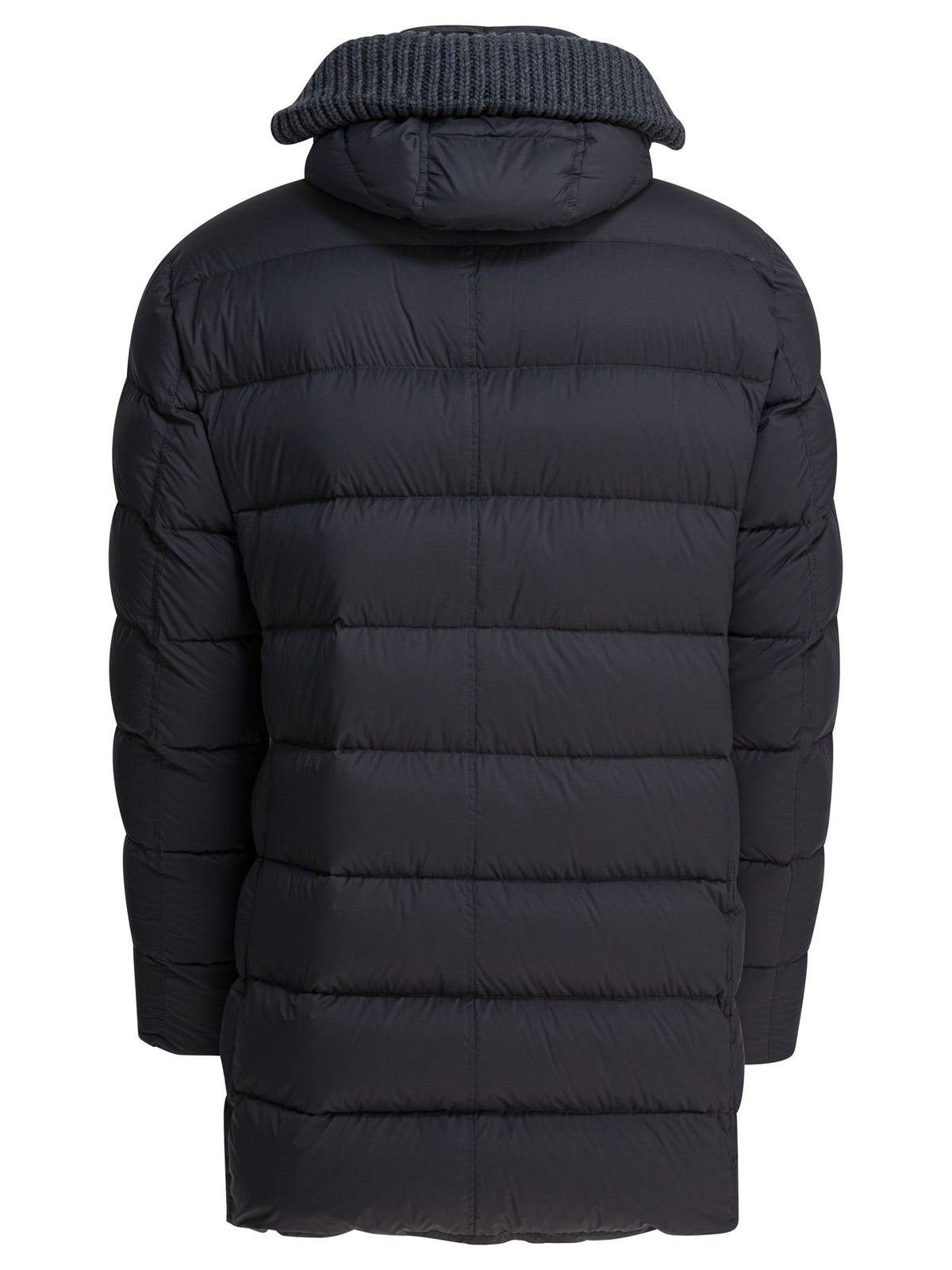 Herno Long down jacket with hood - Grey