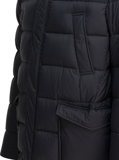 Herno Long down jacket with hood - Grey