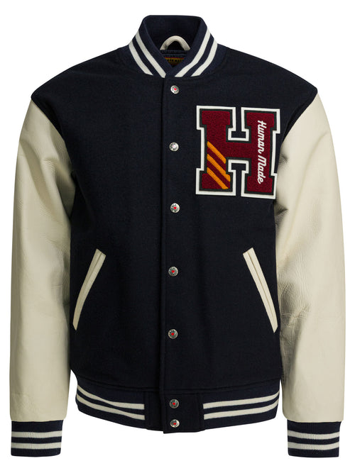 Human Made Wool and nylon bomber jacket - Blue