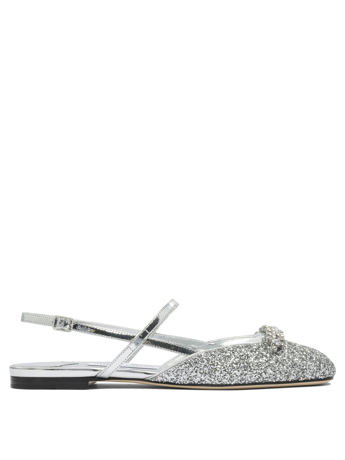 Jimmy Choo "Belinda" slingback ballet flats - Silver
