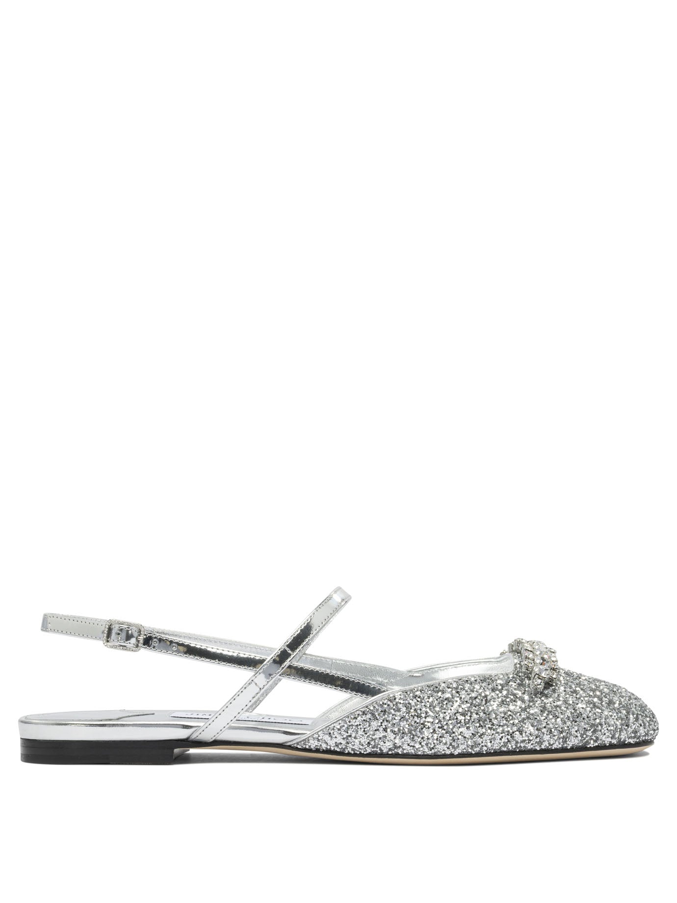 Jimmy Choo "Belinda" slingback ballet flats - Silver