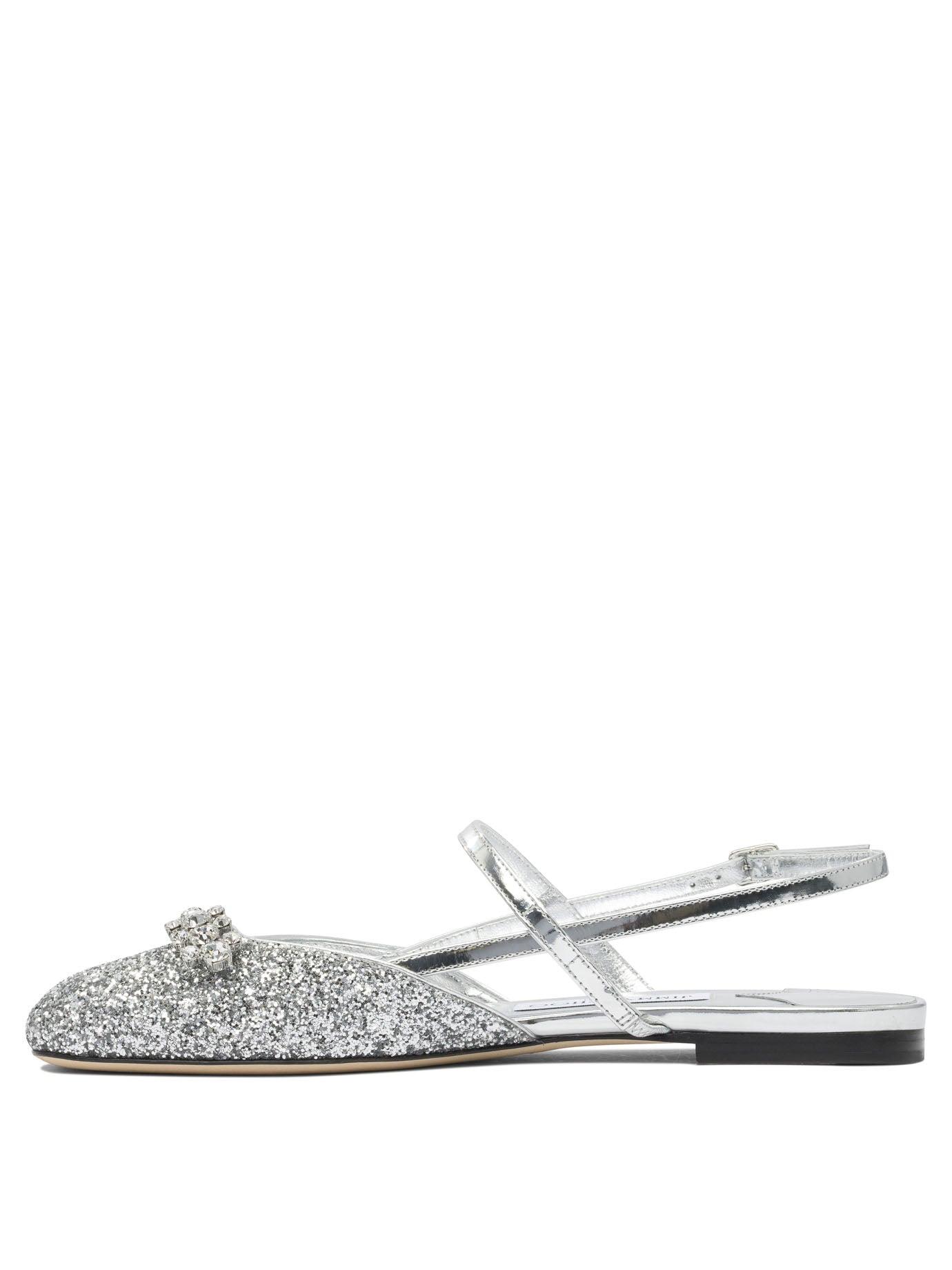 Jimmy Choo "Belinda" slingback ballet flats - Silver