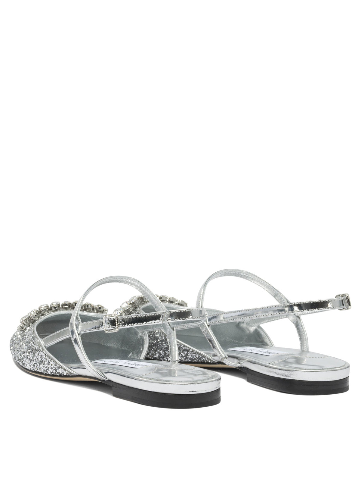 Jimmy Choo "Belinda" slingback ballet flats - Silver
