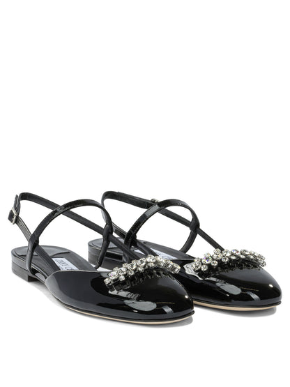 Jimmy Choo "Belinda" slingback ballet flats - Black