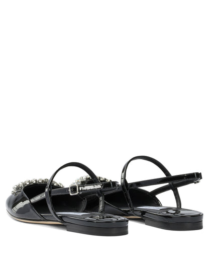 Jimmy Choo "Belinda" slingback ballet flats - Black