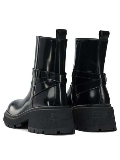 Jimmy Choo "Conny Flat" Ankle boots - Black