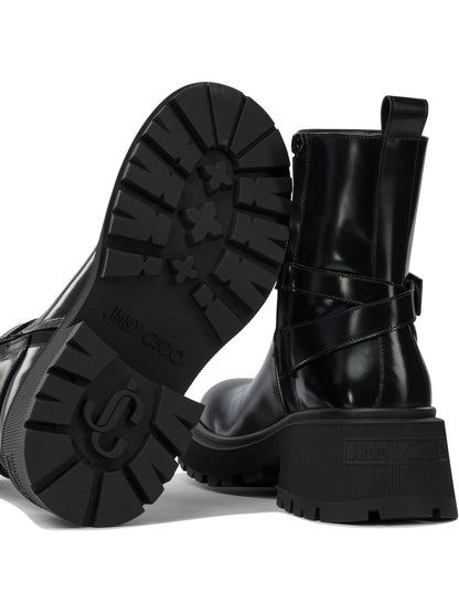 Jimmy Choo "Conny Flat" Ankle boots - Black