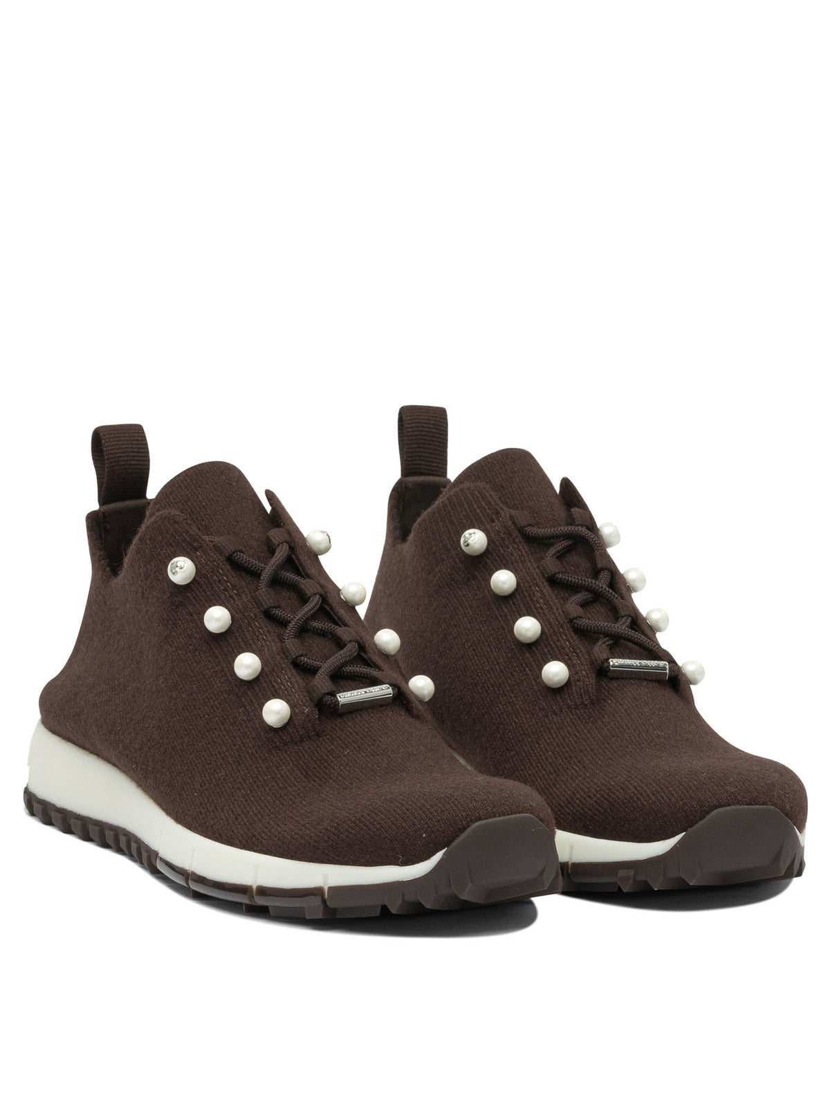 Jimmy Choo "Veles" Low-Top Sneakers - Brown