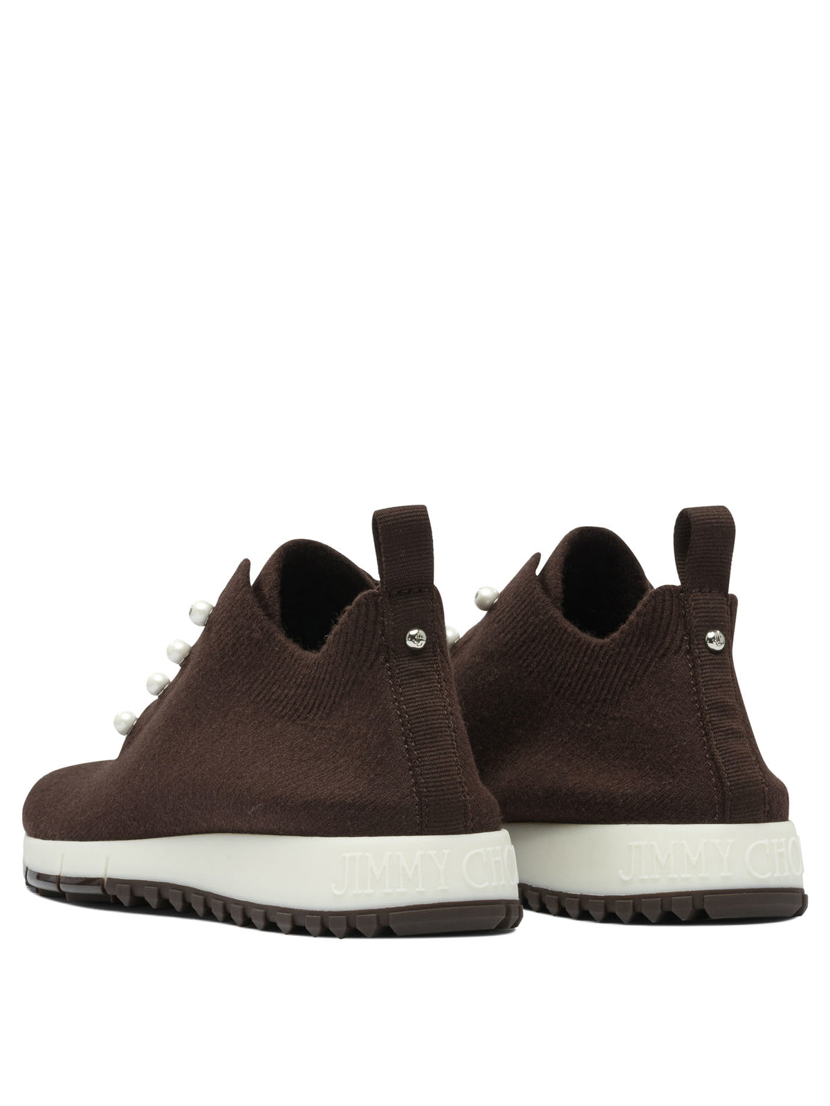Jimmy Choo "Veles" Low-Top Sneakers - Brown