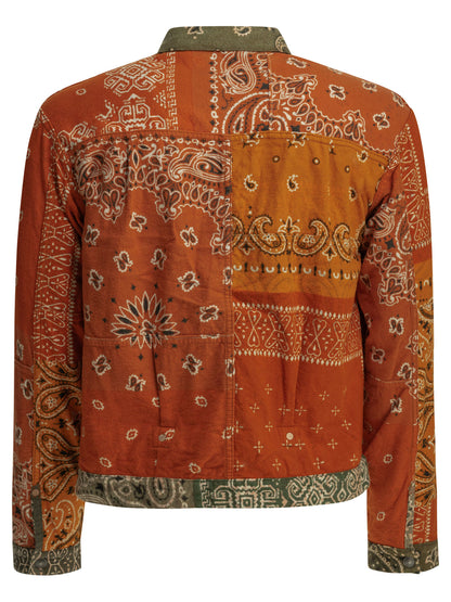 Kapital "Flannel Reversible Bandana" overshirt jacket - Green
