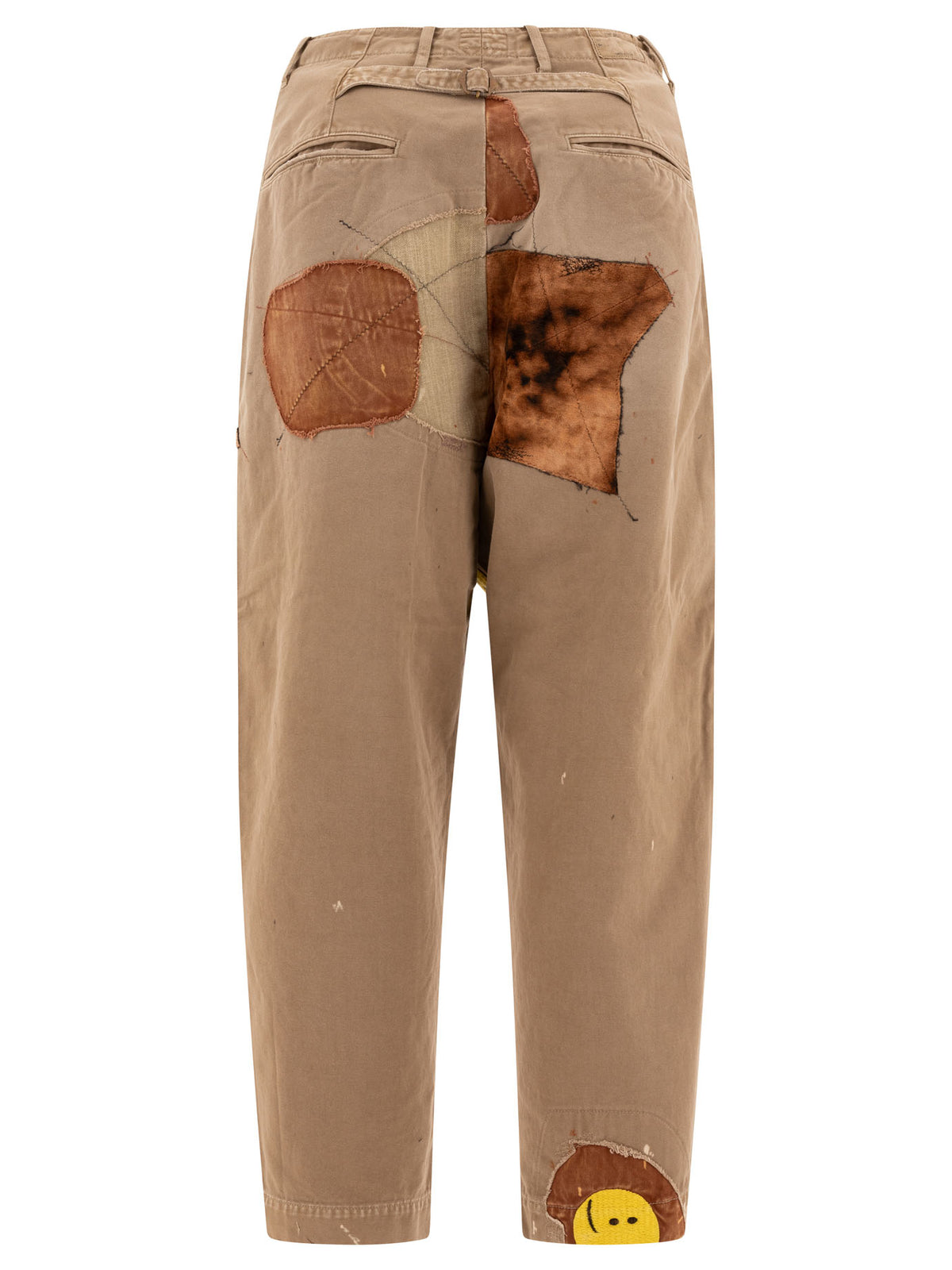 Kapital "Katsuragi Gypsy Patch Remake" Casual Pants - Beige