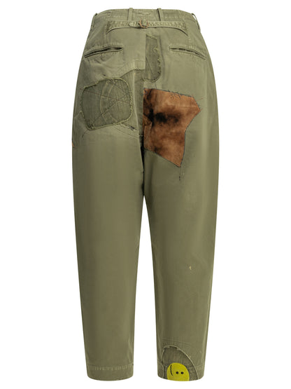 Kapital "Katsuragi Gypsy Patch Remake" Casual Pants - Green